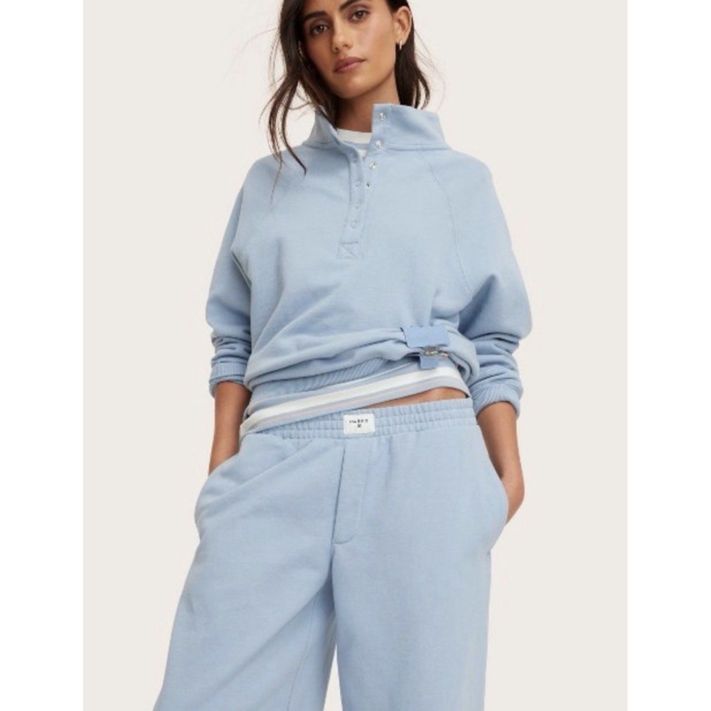 Parke x Target Small Women's High Rise Boxer Sweatpants Light Blue Limited EDT - Picture 5 of 6